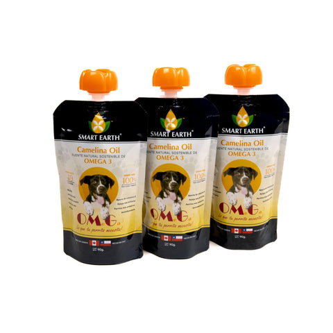 Omega 3 Smart Earth Camelina Oil para Caninos pack X3