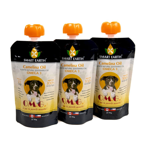 Omega 3 Smart Earth Camelina Oil para Caninos pack X3