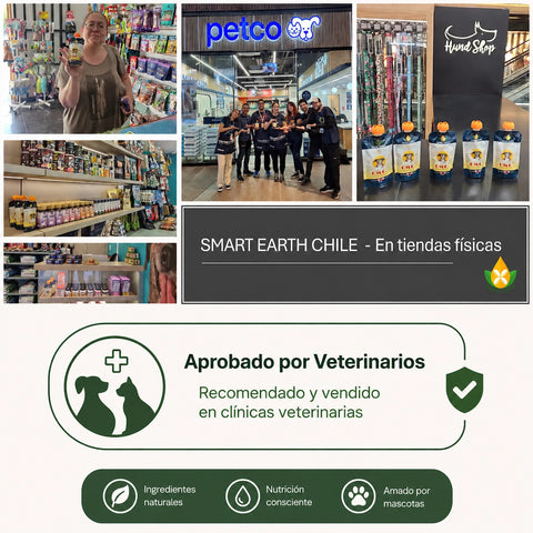 Smart Earth Camelina Oil en Chile: Encuéntranos en tiendas Petco, clínicas veterinarias y tiendas especializadas en todo el país